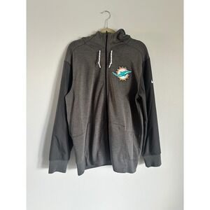 Nike NFL Miami Dolphins Full Zip‎ Hoodie Jacket Lightweight Size XL #41